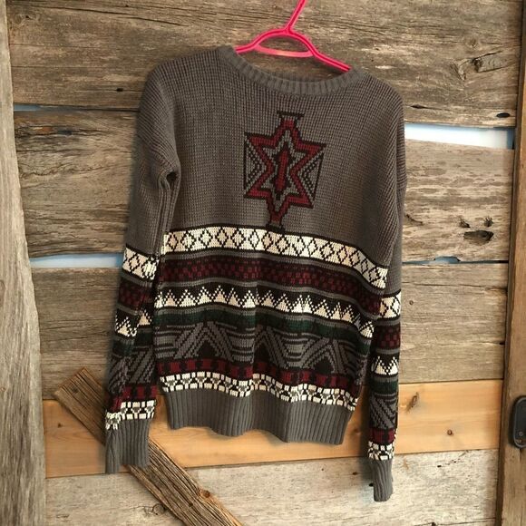 𝅺vintage Geoffrey Hayes unisex knit sweater size M - Picture 1 of 3